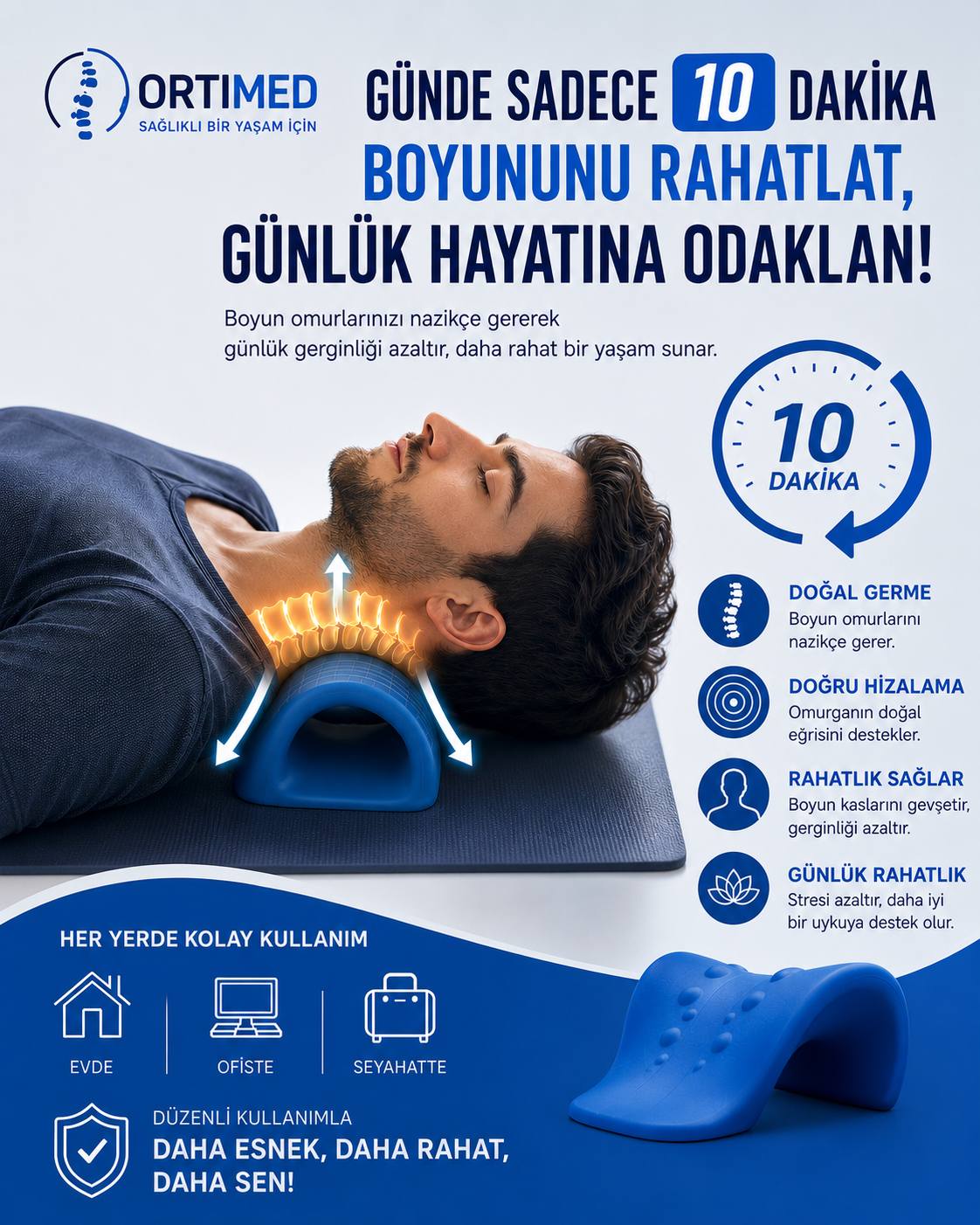 ORTOPEDİK BOYUN YASTIĞI
