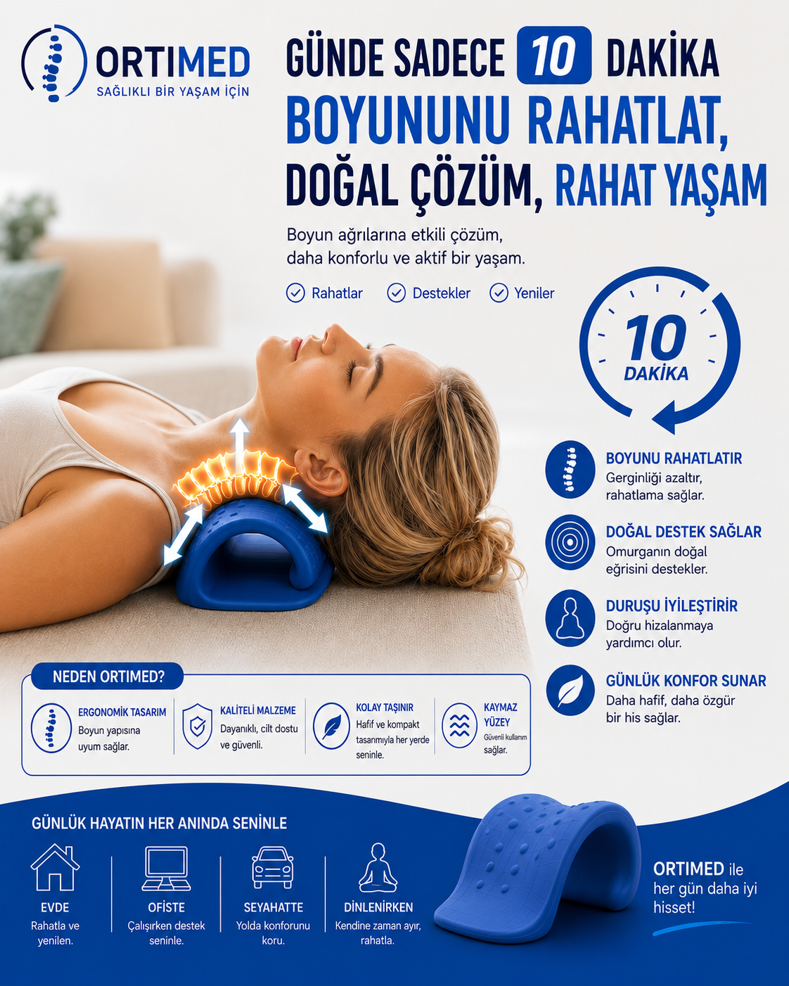 ORTOPEDİK BOYUN YASTIĞI